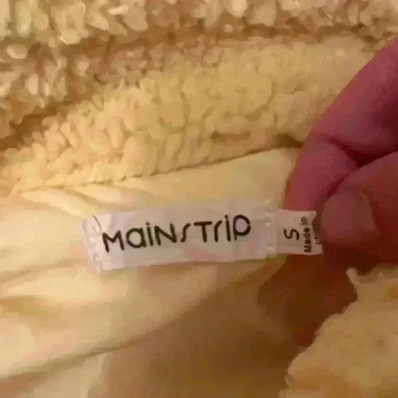 Small (fits M/L!) Yellow Sherpa button up jacket teddy jacket - Picture 8 of 8